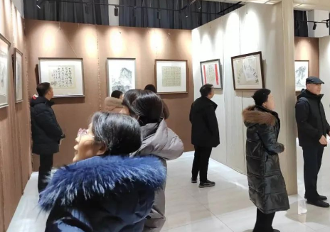 “欢欢喜喜过大年”长武县迎新春书画小品展开幕